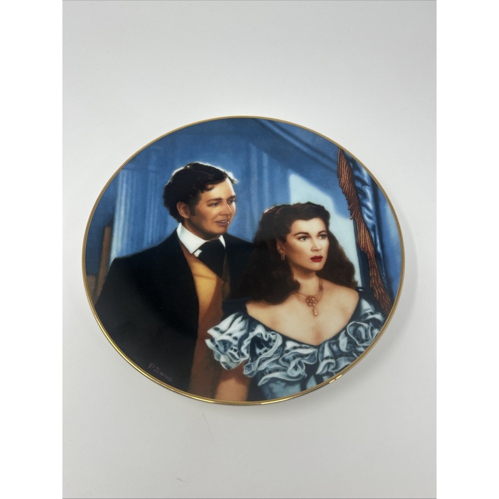 Vintage W.L. George Gone With The Wind Collector's Plate THE SMITTEN SUITOR 1992
